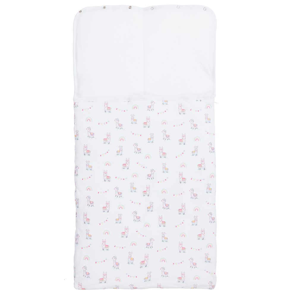 Kissy Kissy-Конверт для новорожденного из хлопка пима с ламами (77 см) | Childrensalon Outlet