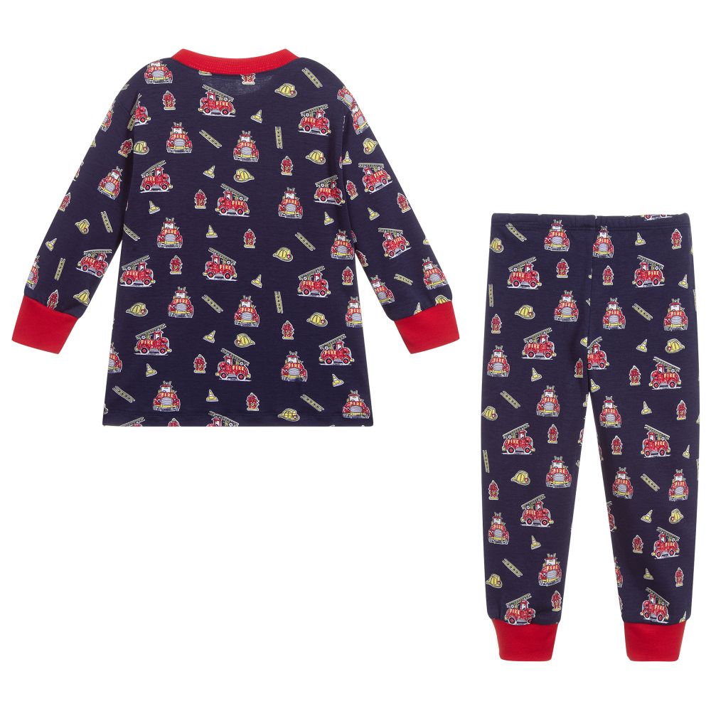 Kissy Kissy-Navy Blue Pima Cotton Pyjamas | Childrensalon Outlet