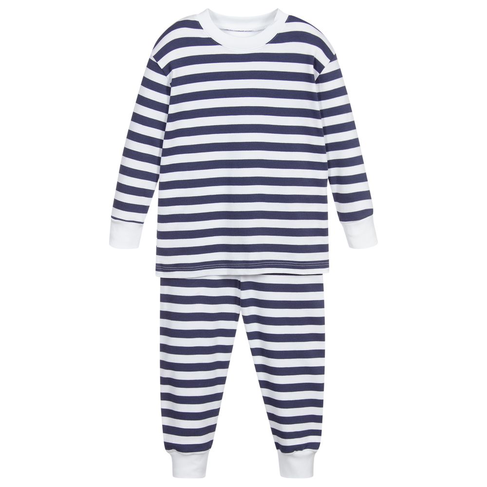 Kissy Kissy - Navy Blue Pima Cotton Pyjamas | Childrensalon