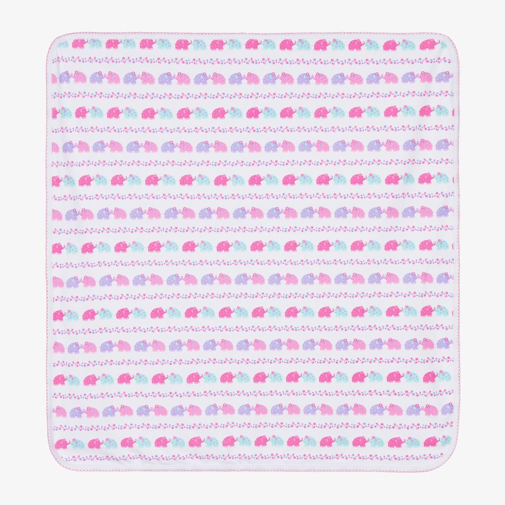 Kissy Kissy-Nelly Cotton Blanket (75cm) | Childrensalon Outlet