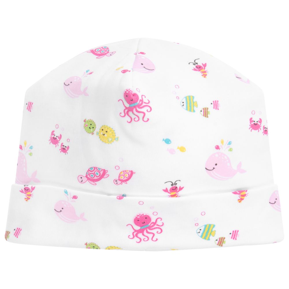 Kissy Kissy - Ocean Pima Cotton Baby Hat | Childrensalon