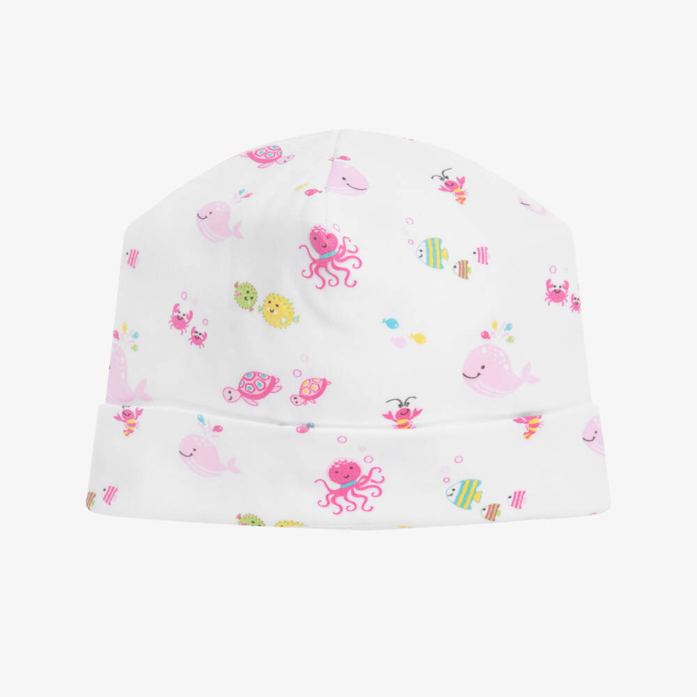 Kissy Kissy-Ocean Pima Cotton Baby Hat | Childrensalon Outlet