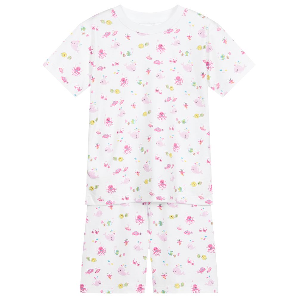 Kissy Kissy - Pima-Baumwoll-Pyjama mit Ozeanmotiv | Childrensalon