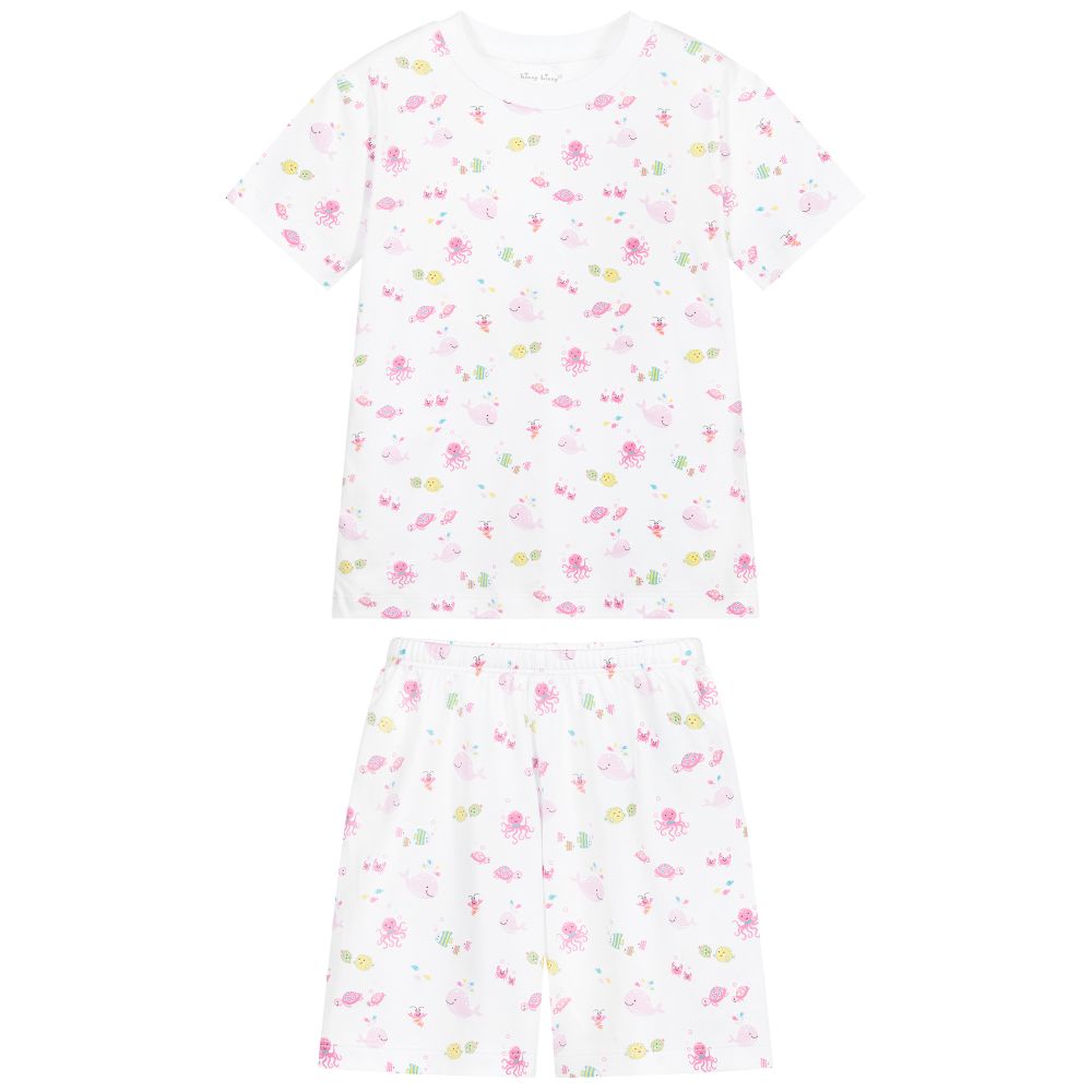 Kissy Kissy-Ocean Pima Cotton Pyjamas | Childrensalon Outlet
