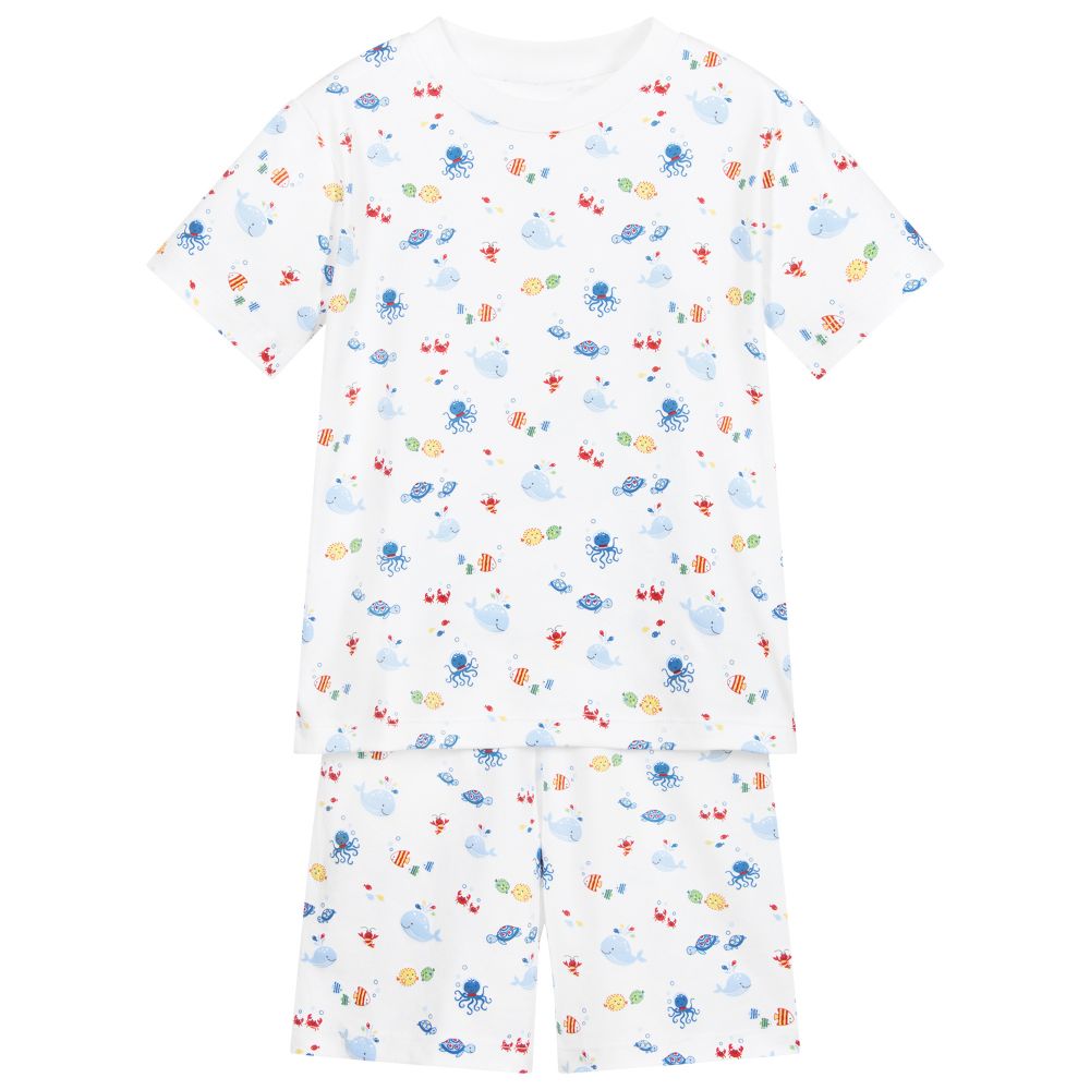 Kissy Kissy - Ocean Pima Cotton Pyjamas | Childrensalon
