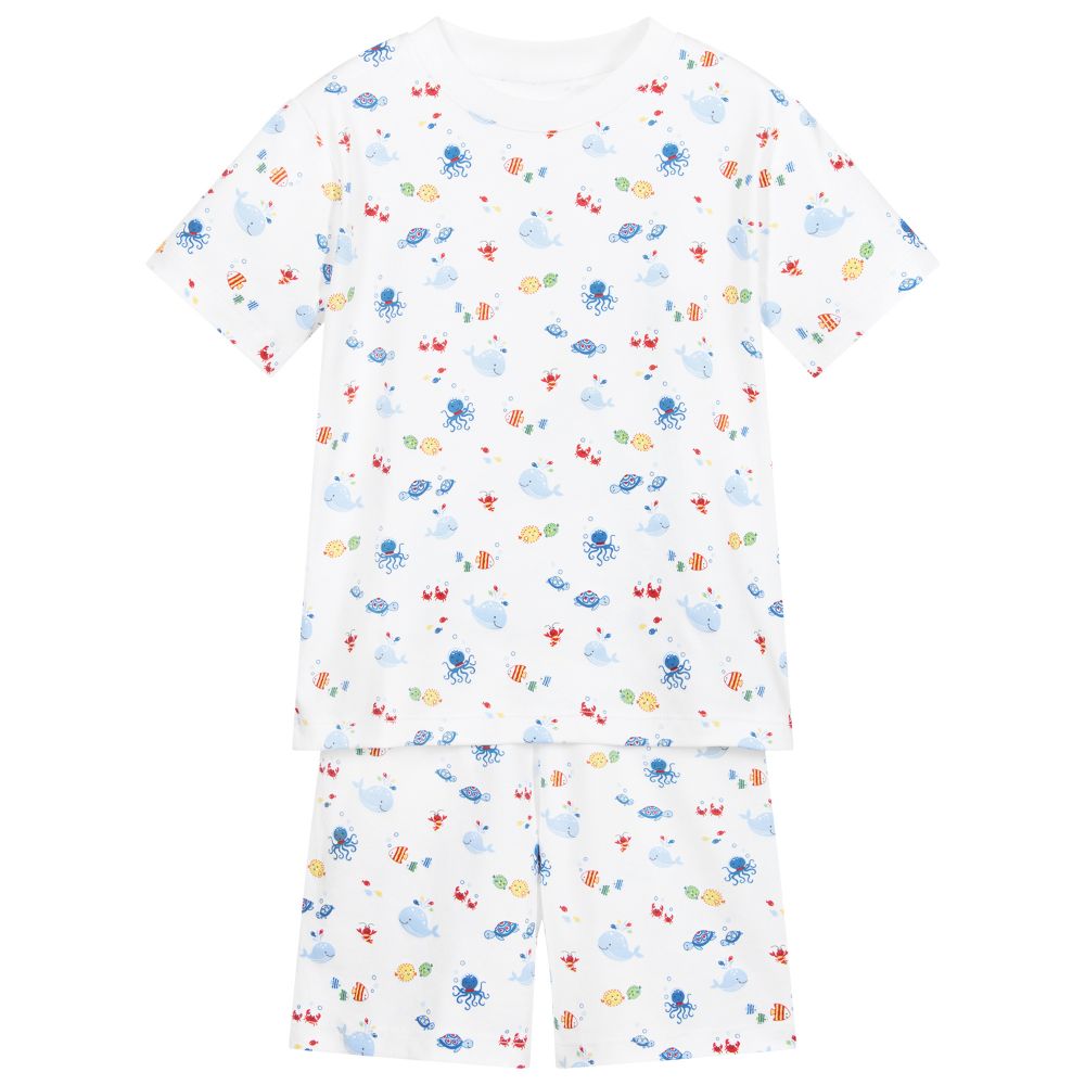 Kissy Kissy - Pyjama en coton Pima Océan | Childrensalon