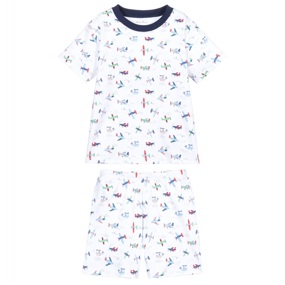 Kissy Kissy-Pima Cotton Aeroplane Pyjamas | Childrensalon Outlet