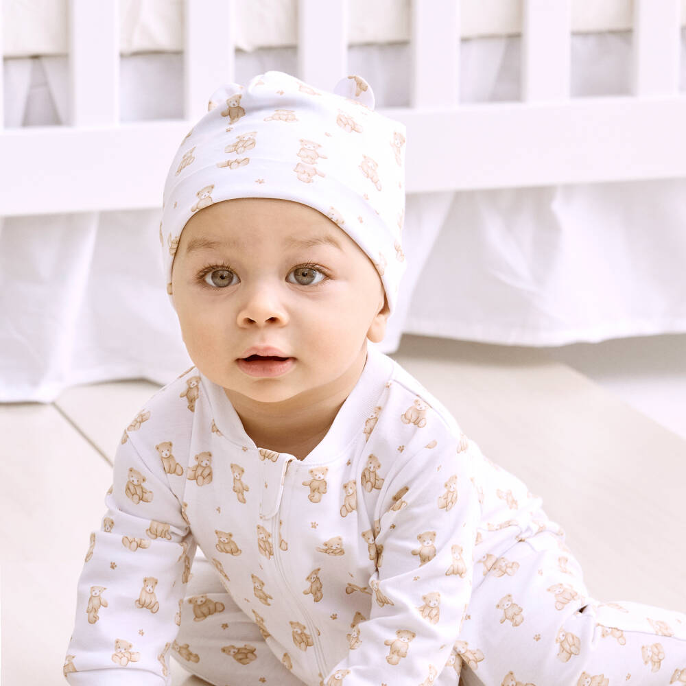 Kissy Kissy-Шапочка для малышей из чистого хлопка с мишкой | Childrensalon Outlet