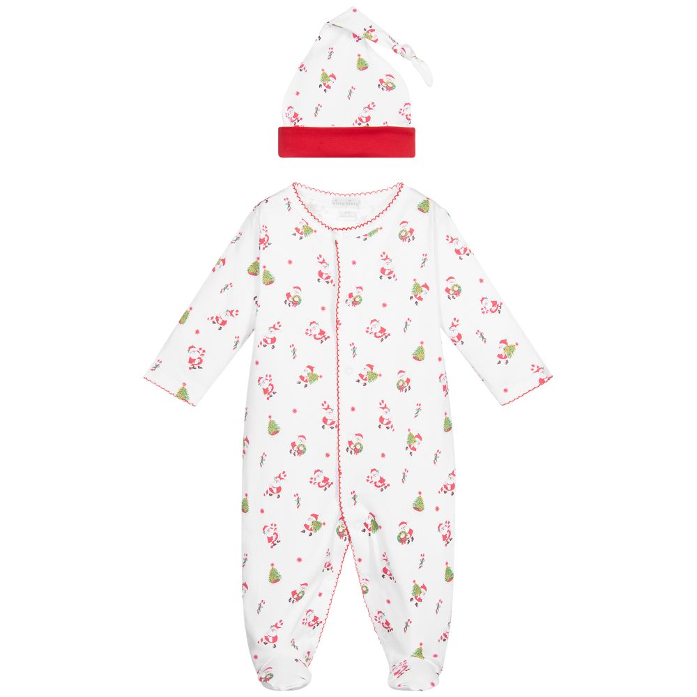 Kissy Kissy-Pima Cotton Babygrow & Hat Set | Childrensalon Outlet