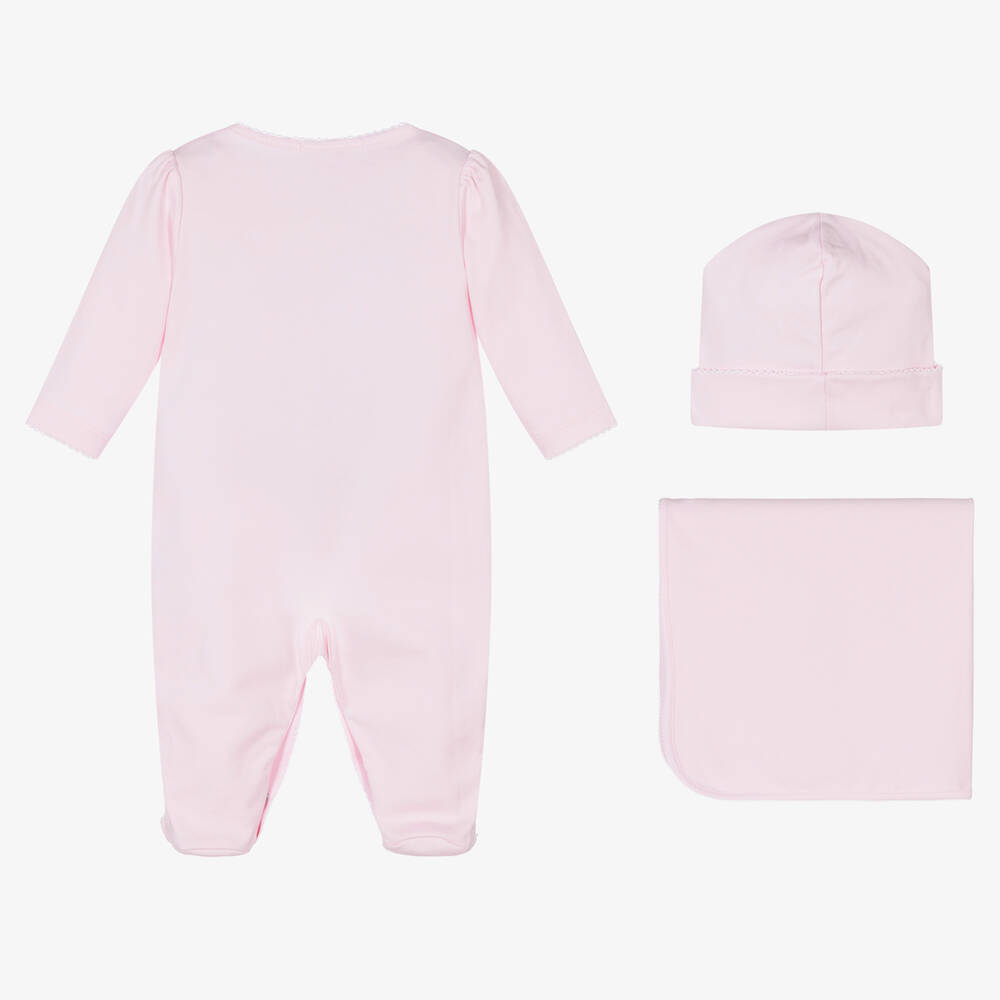 Kissy Kissy-Pima Cotton Bear Babygrow Set | Childrensalon Outlet