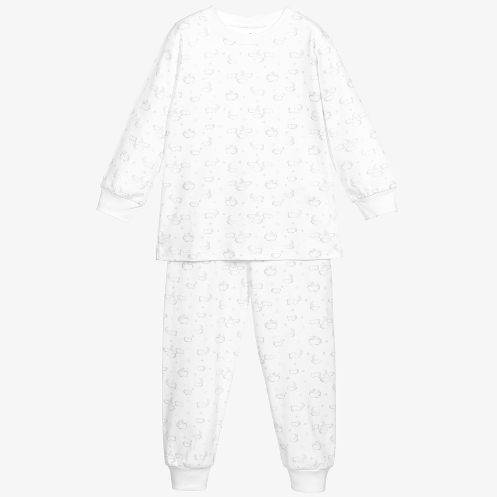 Kissy Kissy - Pima-Baumwollschlafanzug mit Wolken | Childrensalon