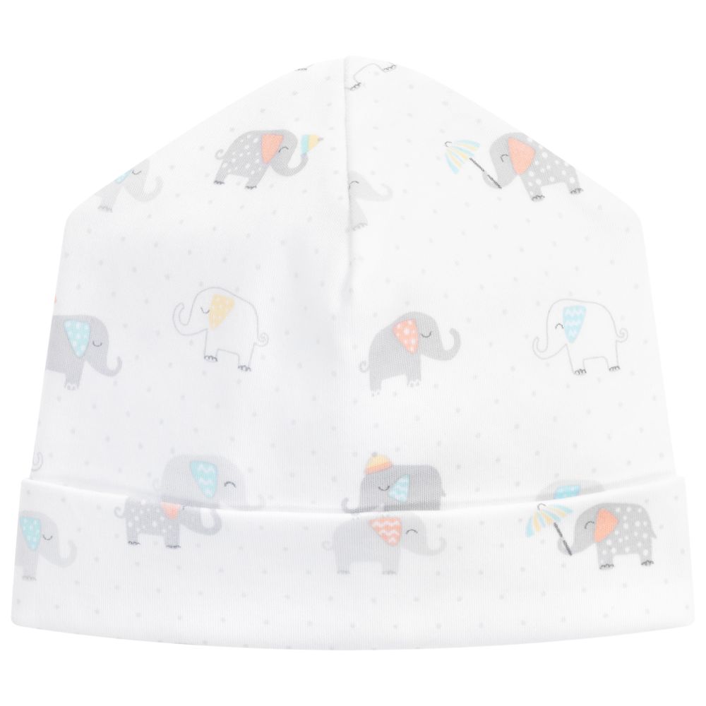 Kissy Kissy - Mütze aus Pima-Baumwolle mit Elefanten | Childrensalon