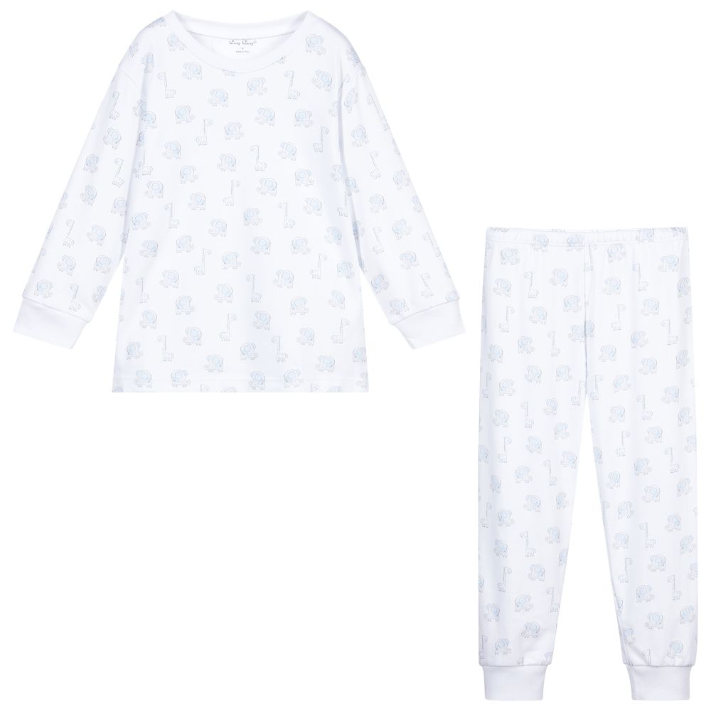 Kissy Kissy Pima Cotton Elephant Pyjamas Childrensalon Outlet