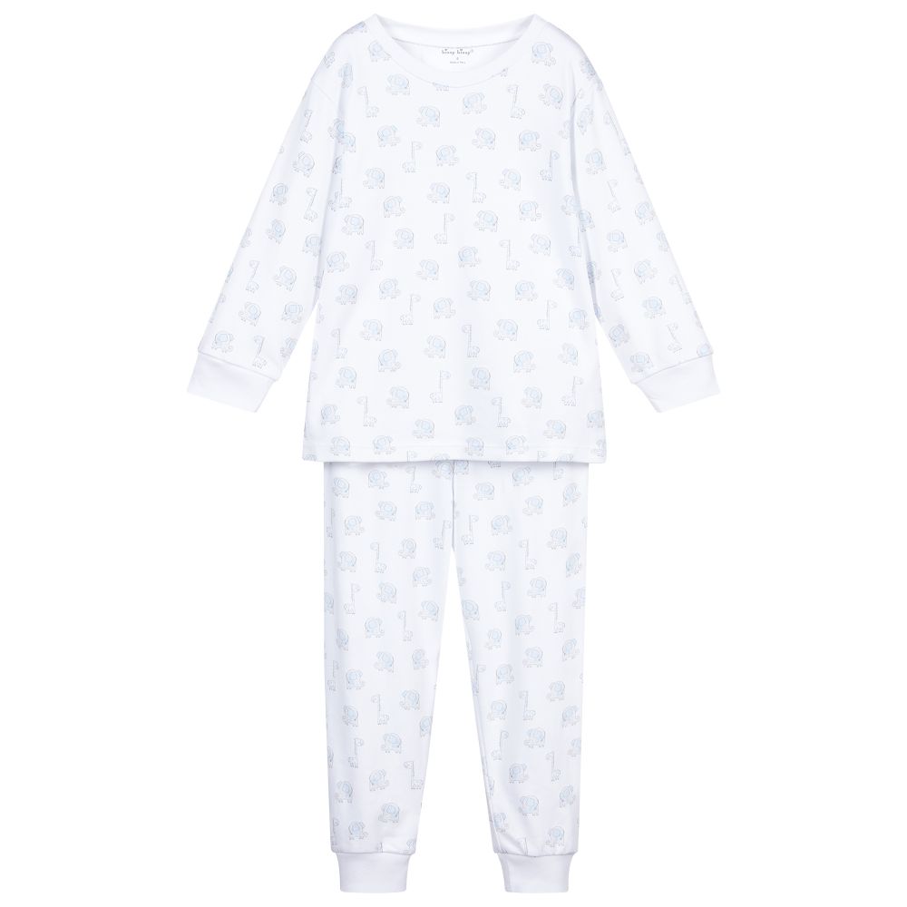 Kissy Kissy -  Pyjama aus Pima-Baumwolle mit Elefanten | Childrensalon