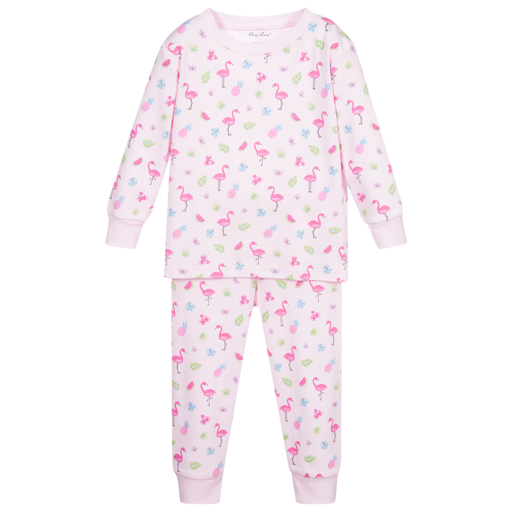 Kissy Kissy - Flamingo-Pyjama aus Pima-Baumwolle | Childrensalon