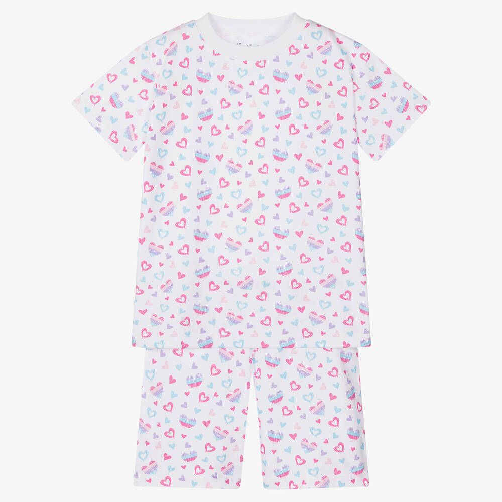 Kissy Kissy - Pyjama en coton Pima à cœurs | Childrensalon