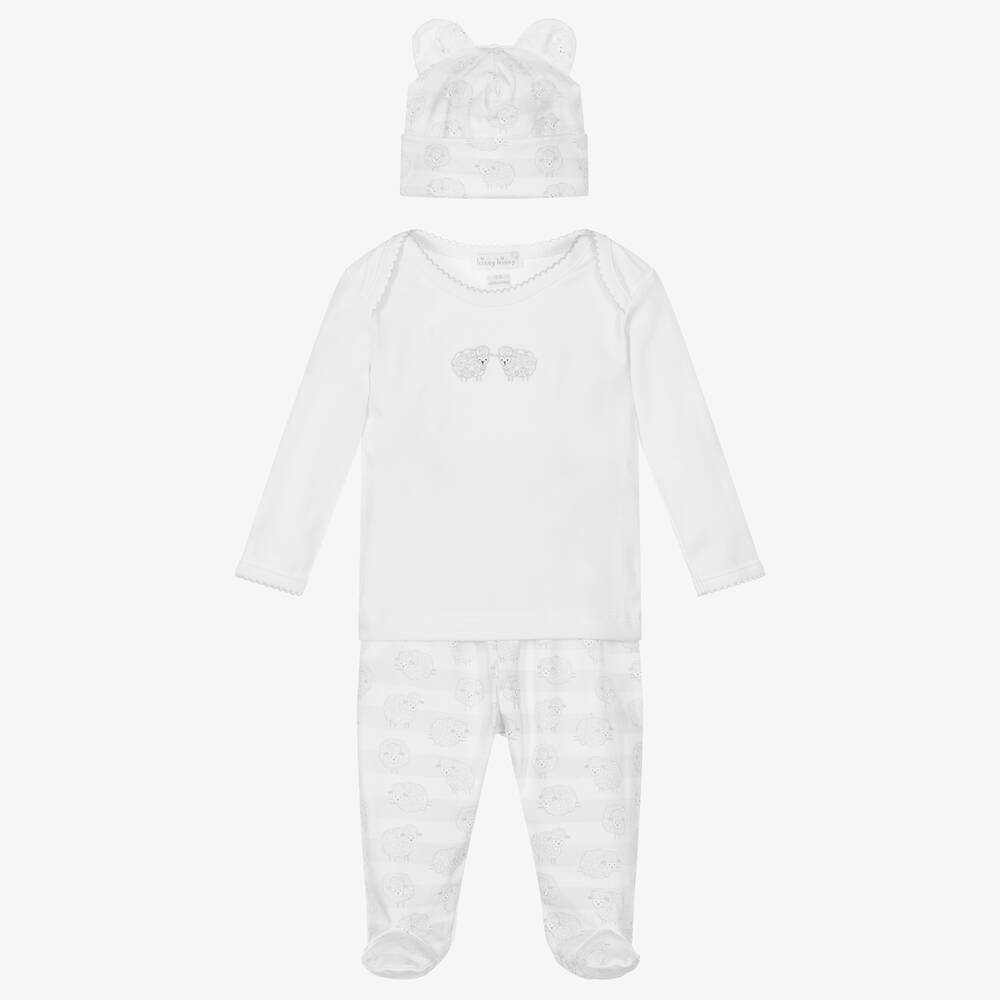 Kissy Kissy - Pima Cotton Lambs Babygrow Set | Childrensalon