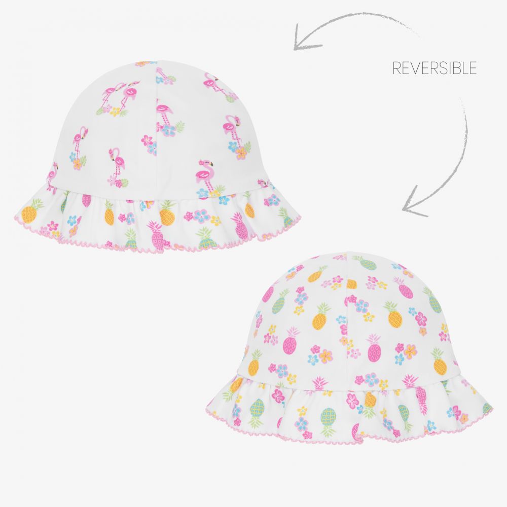 Kissy Kissy - Pima Cotton Pineapple Sun Hat | Childrensalon