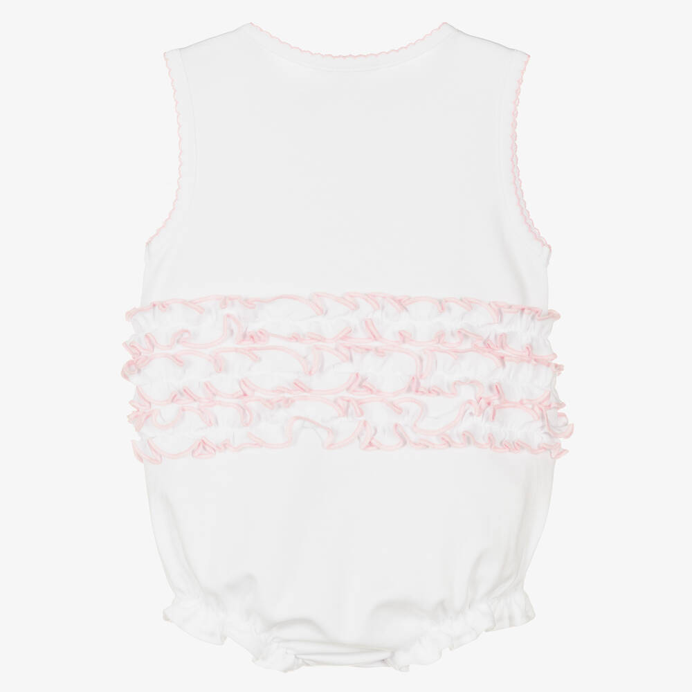 Kissy Kissy-Розовый песочник из хлопка пима с пуантами | Childrensalon Outlet