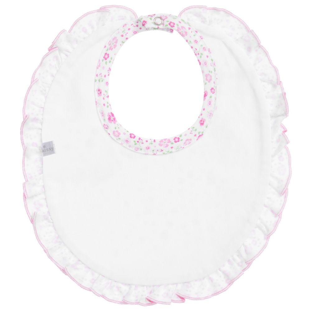 Kissy Kissy Pima Cotton Pink Floral Bib Childrensalon Outlet