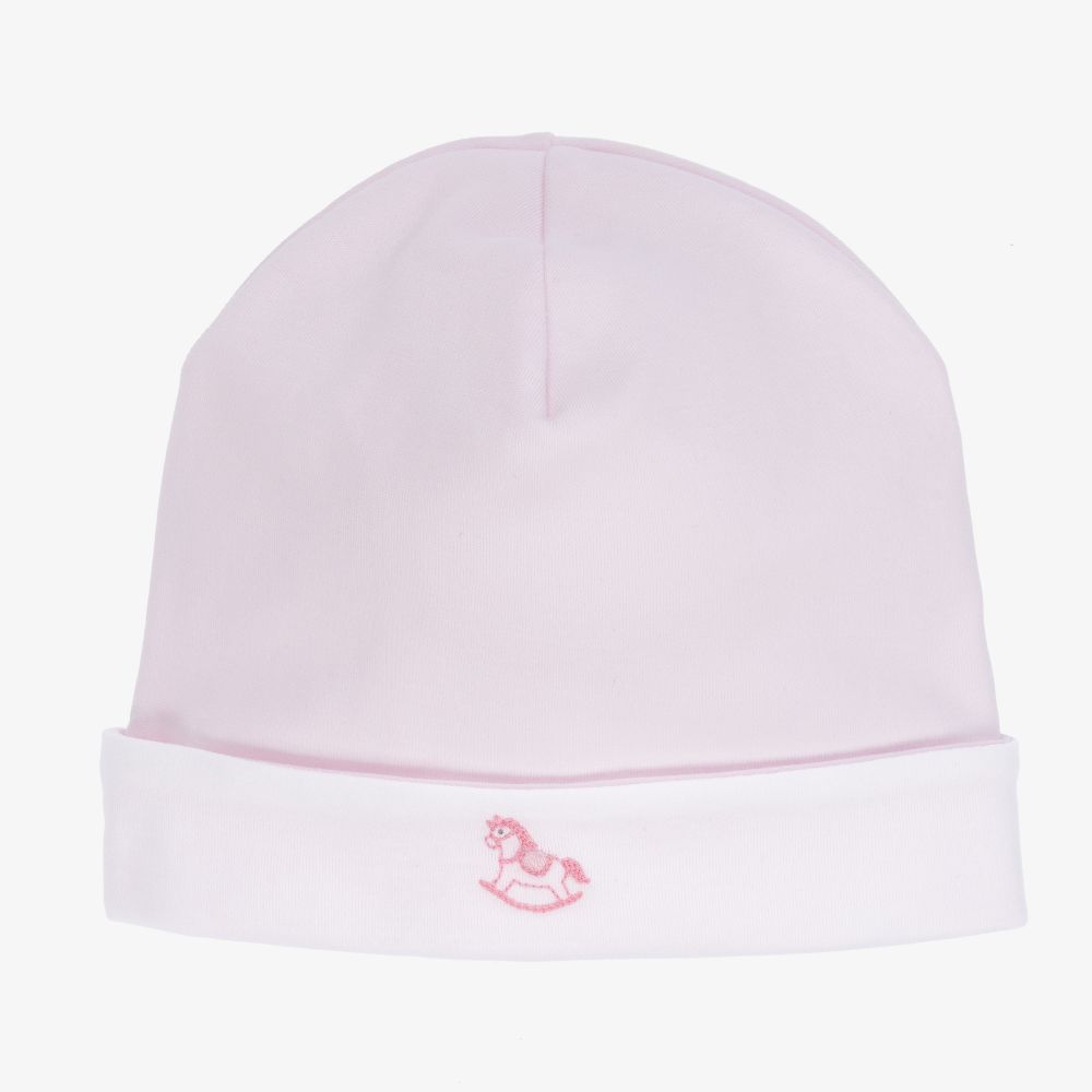 Kissy Kissy - Pima Cotton Pink Horse Hat | Childrensalon