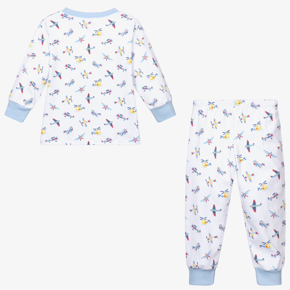 Kissy Kissy-Pima Cotton Plane Pyjamas | Childrensalon Outlet