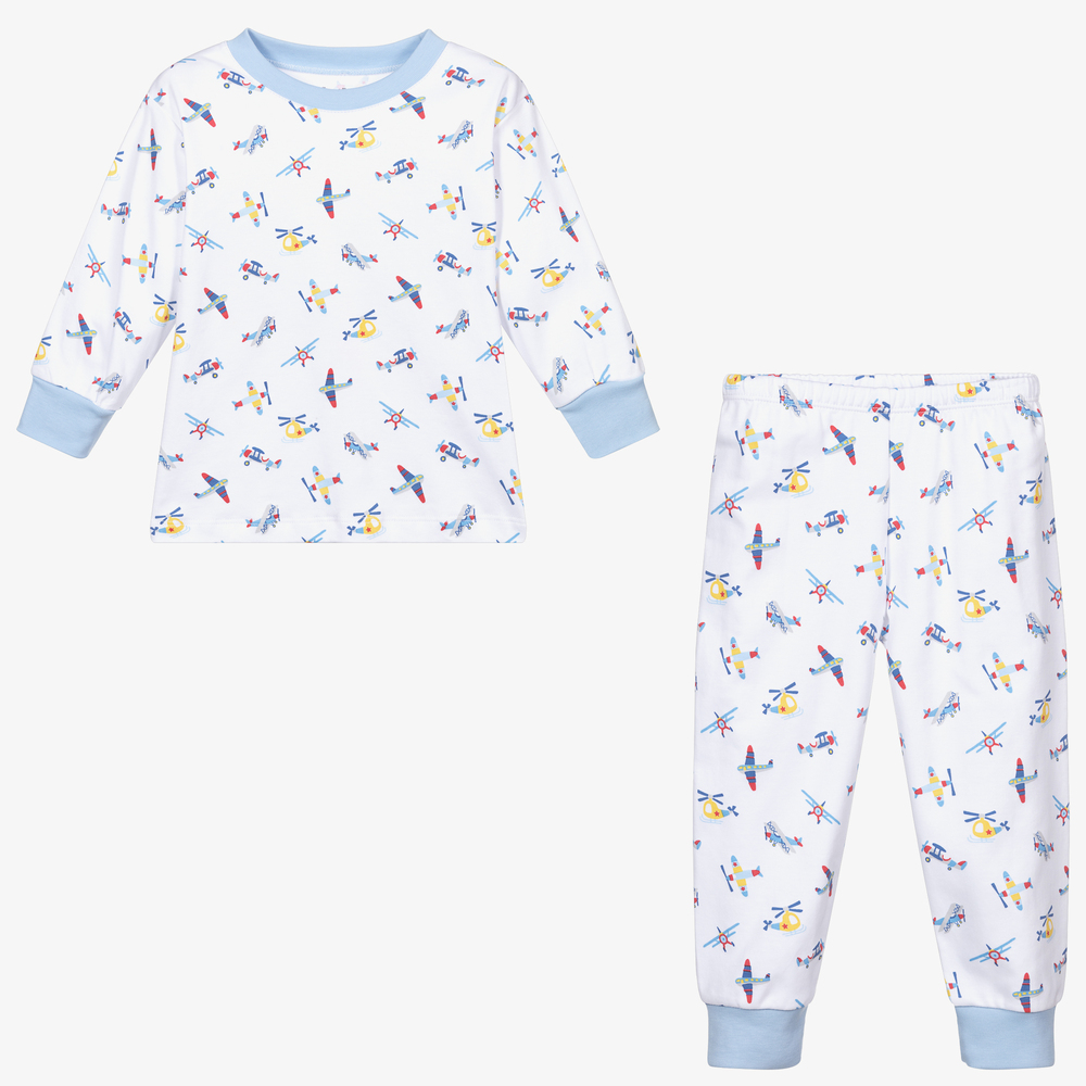Kissy Kissy-Pima Cotton Plane Pyjamas | Childrensalon Outlet