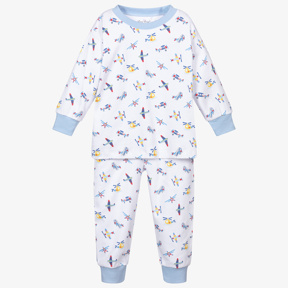 Kissy Kissy - Pima Cotton Plane Pyjamas | Childrensalon