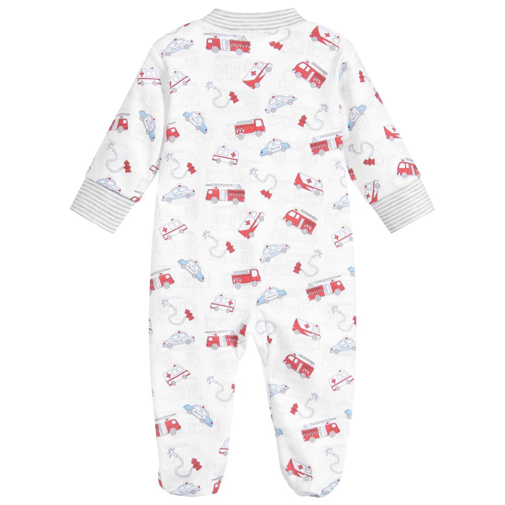 Kissy Kissy-Pima Cotton Police Babygrow | Childrensalon Outlet