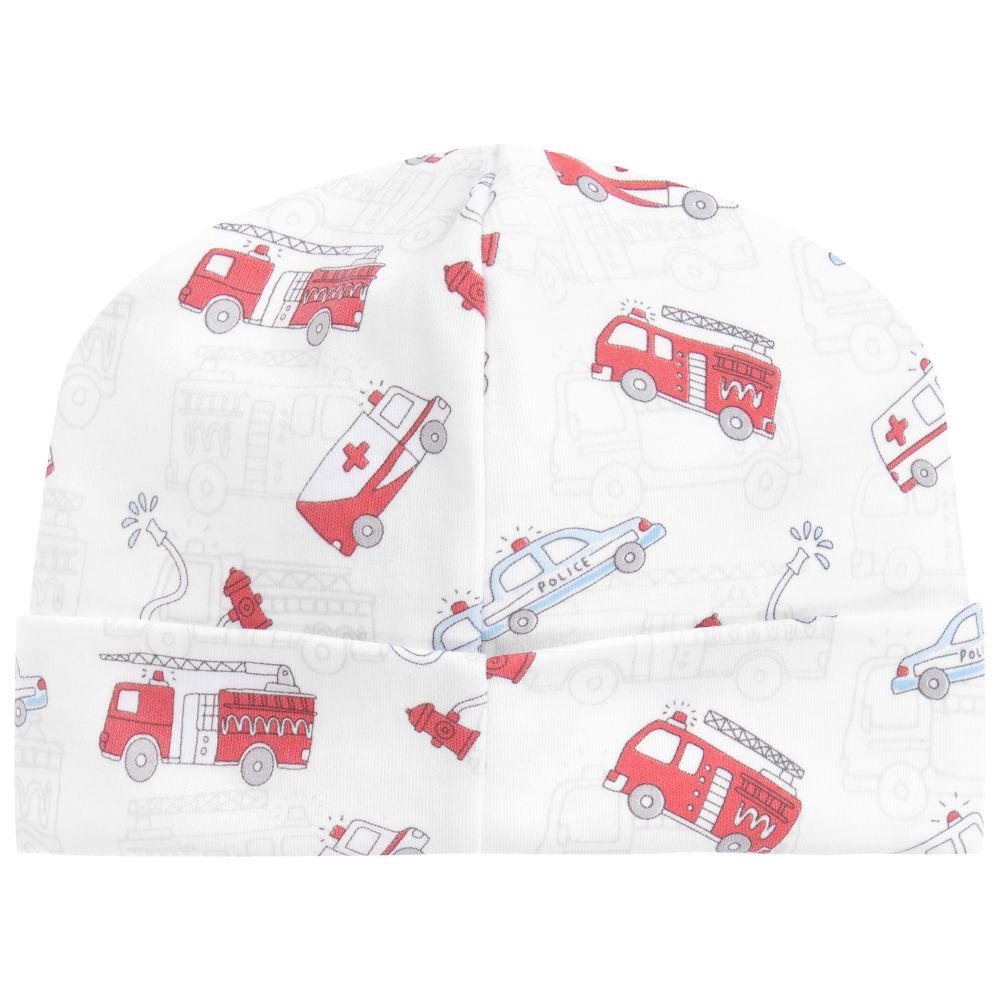 Kissy Kissy-قبعة قطن بيما لون أبيض، أحمر ورمادي للأطفال | Childrensalon Outlet