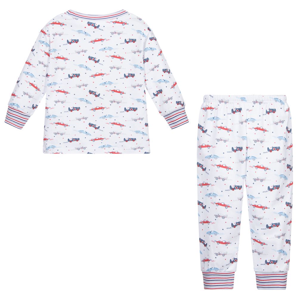Kissy Kissy-Pima Cotton Racecar Pyjamas | Childrensalon Outlet