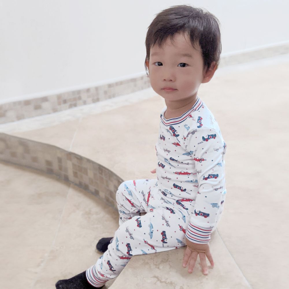 Kissy Kissy Pima Cotton Racecar Pyjamas Childrensalon Outlet