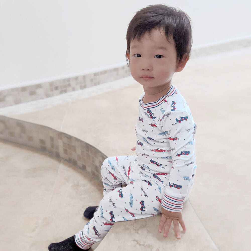 Kissy Kissy-Pima Cotton Racecar Pyjamas | Childrensalon Outlet