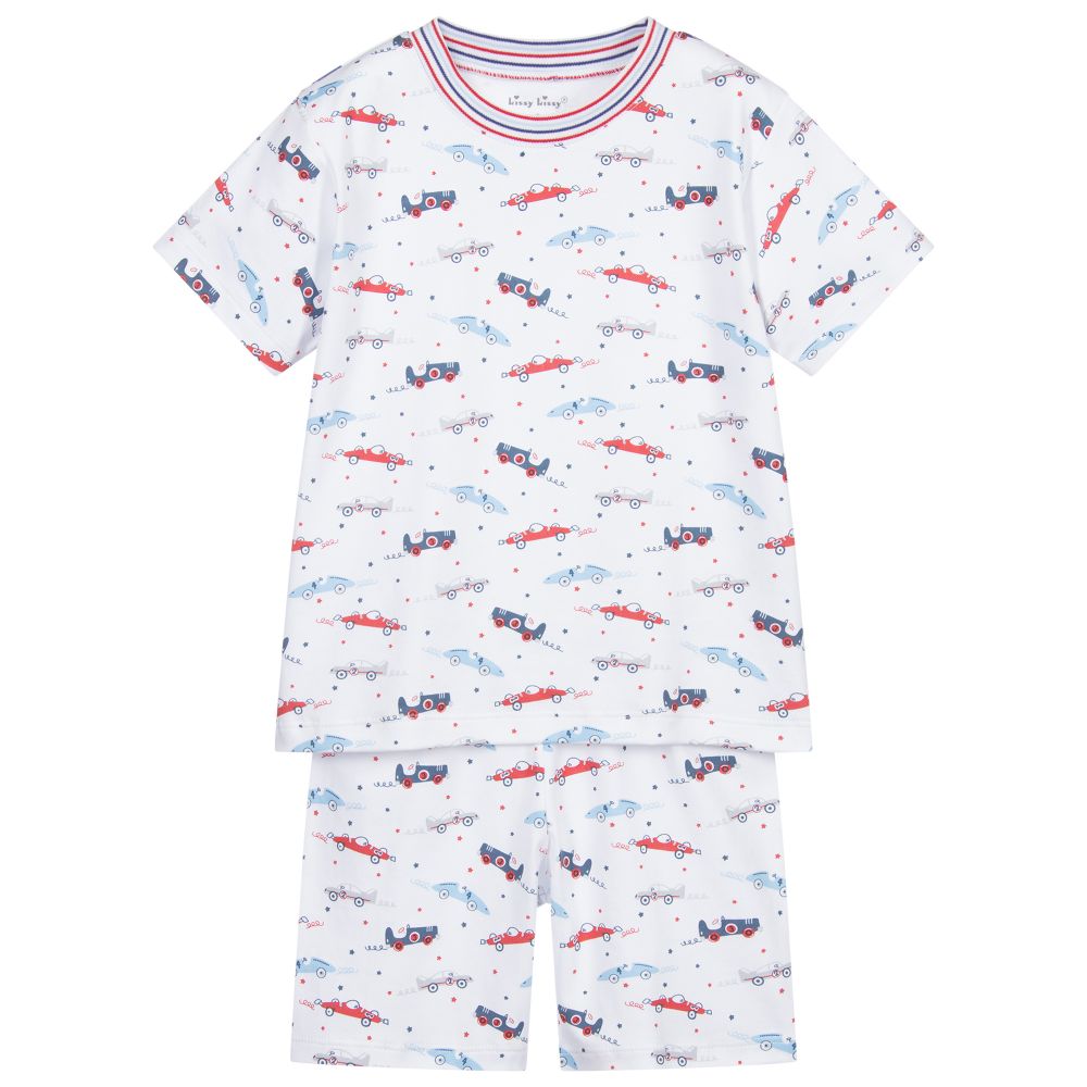 Kissy Kissy - Pima Cotton Racecar Pyjamas  | Childrensalon