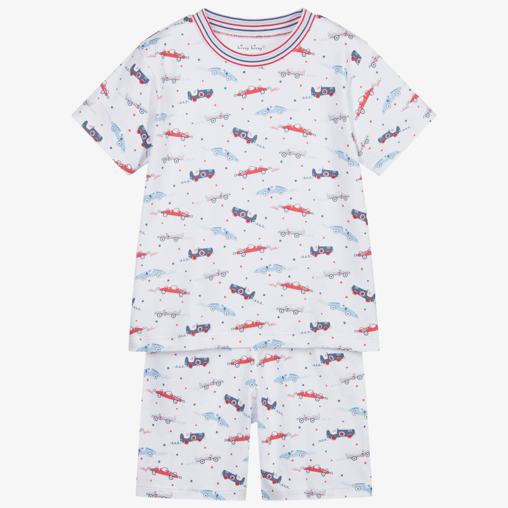 Kissy Kissy-Pima Cotton Racecar Pyjamas  | Childrensalon Outlet