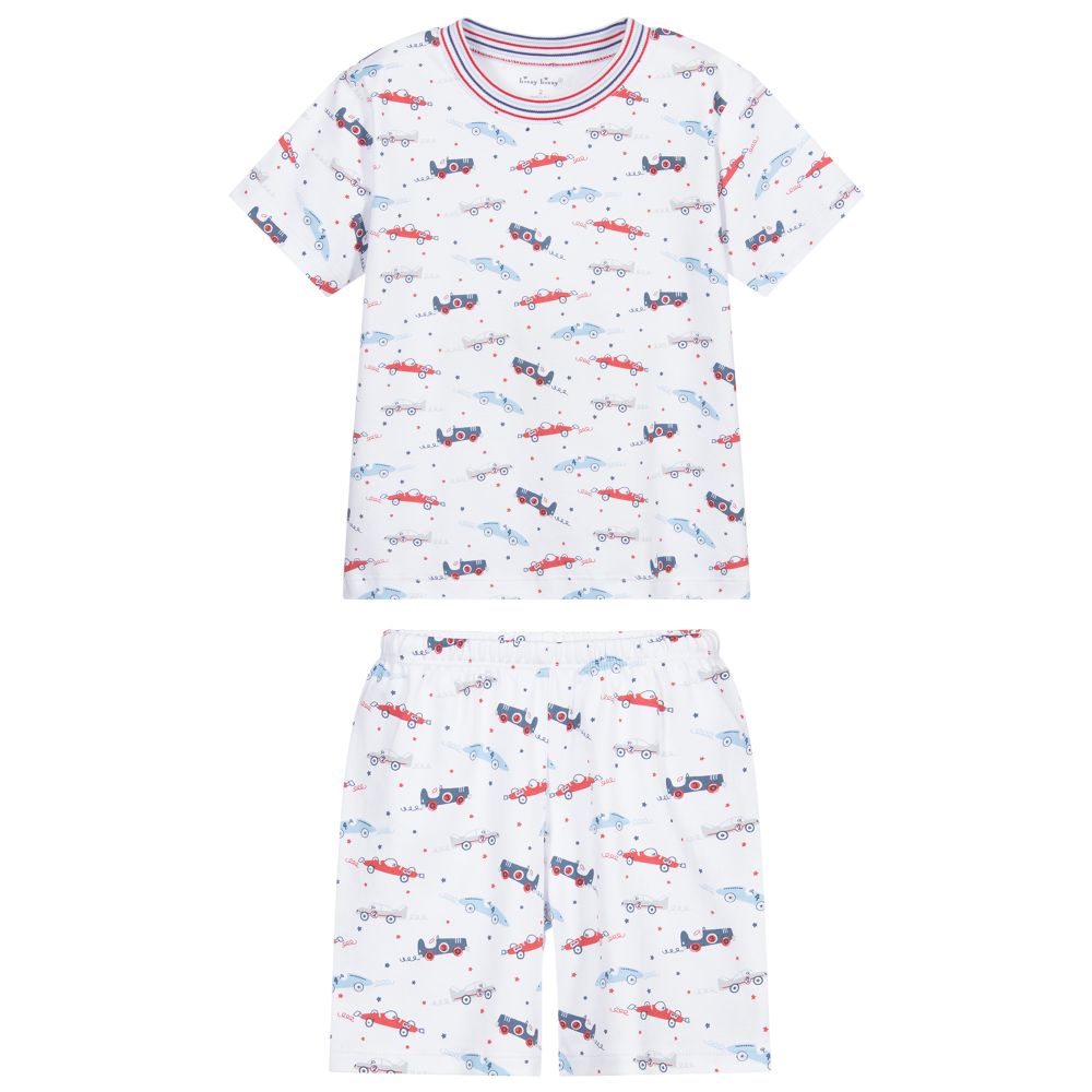 Kissy Kissy-Pima Cotton Racecar Pyjamas  | Childrensalon Outlet