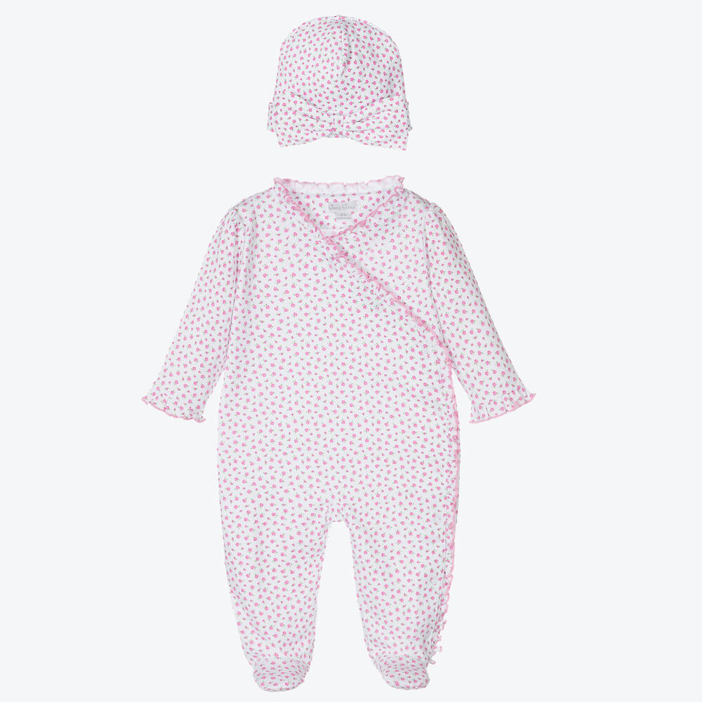 Kissy Kissy - Ensemble grenouillère Pima Rosebuds | Childrensalon