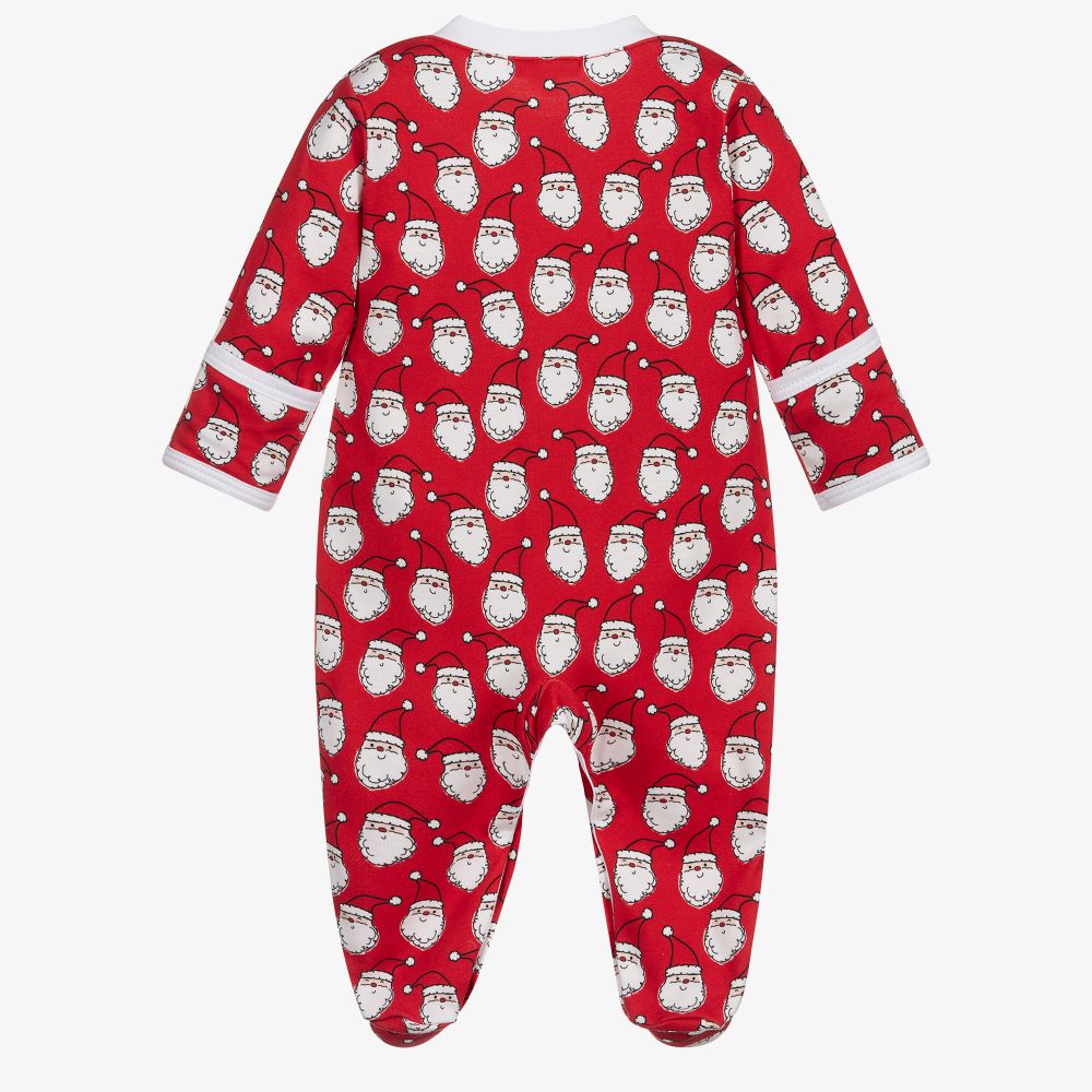 Kissy Kissy-Pima Cotton Santa Babygrow | Childrensalon Outlet