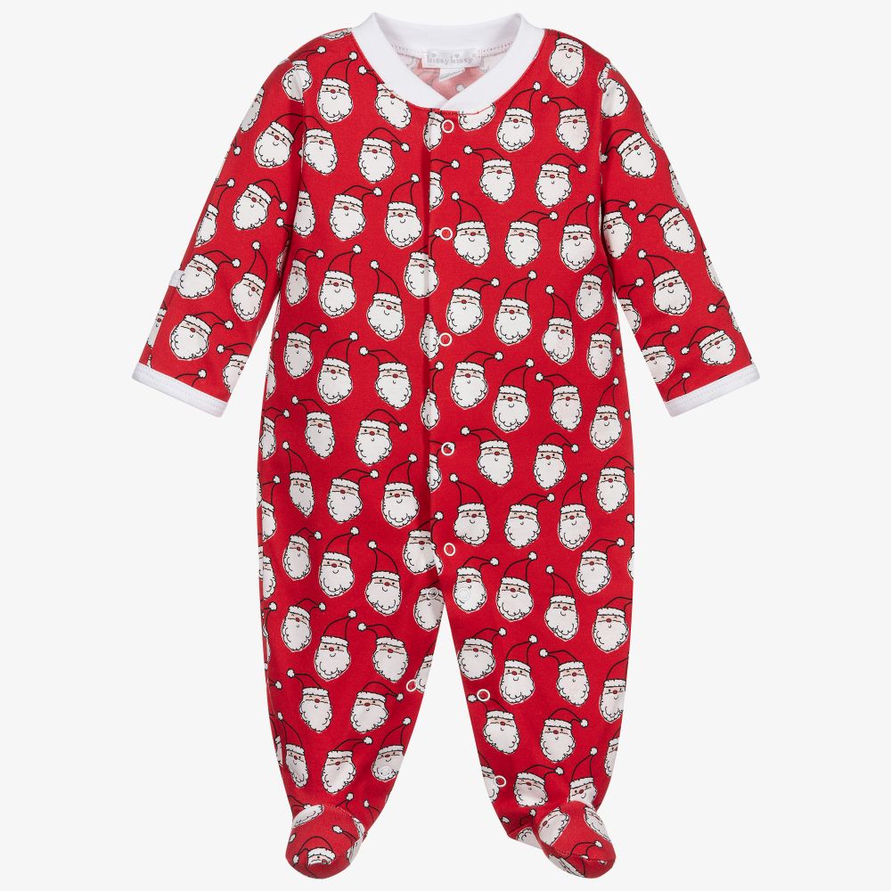 Kissy Kissy - Pima Cotton Santa Babygrow | Childrensalon