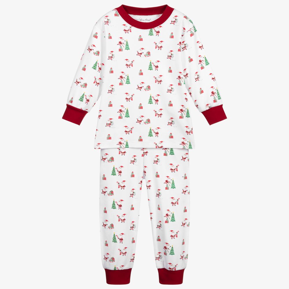 Kissy Kissy - Santa-Schlafanzug aus Pima-Baumwolle | Childrensalon