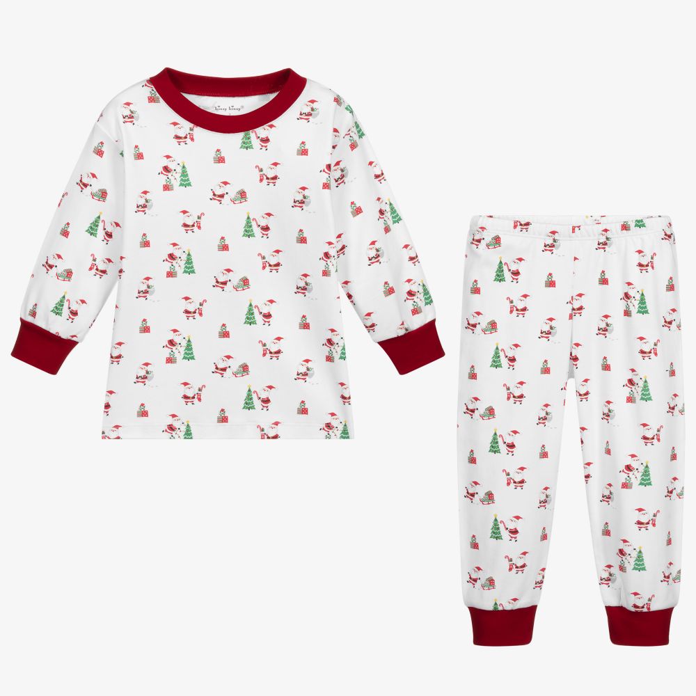 Kissy Kissy-Pima Cotton Santa Pyjamas | Childrensalon Outlet
