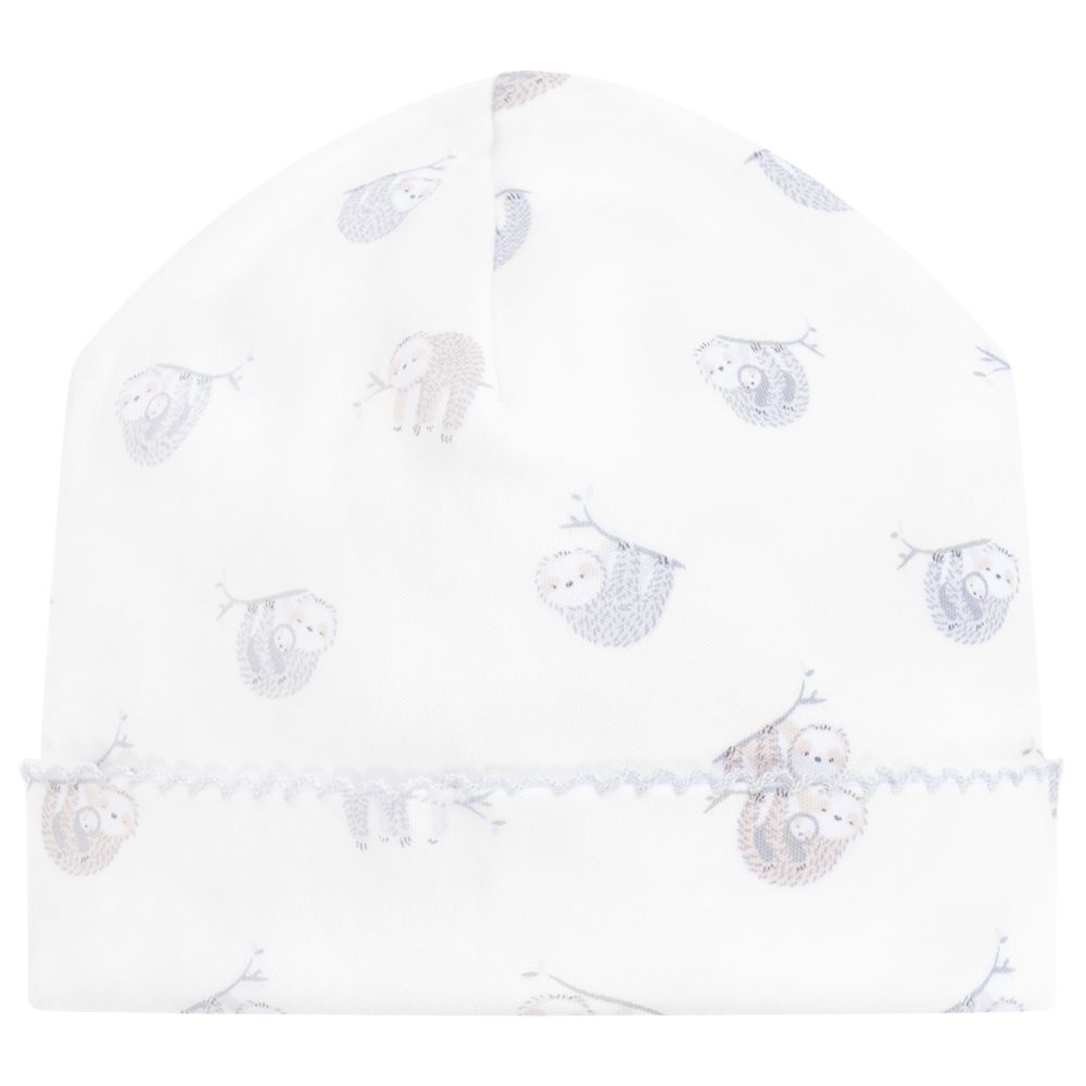 Kissy Kissy-Pima Cotton Sloths Hat | Childrensalon Outlet