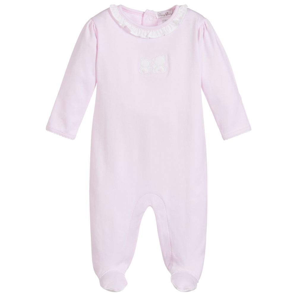 Kissy Kissy - Pima Cotton Teddy Babygrow | Childrensalon