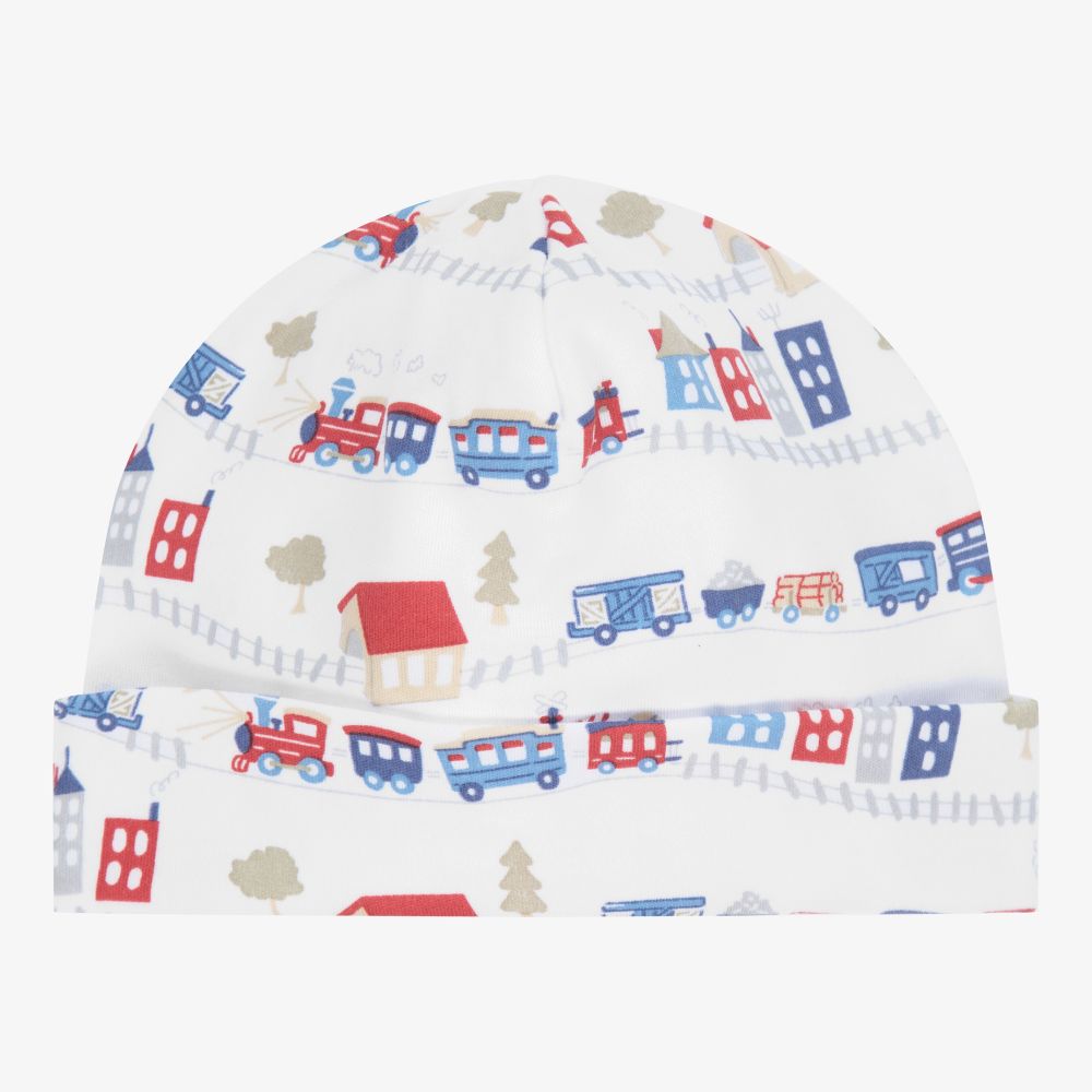 Kissy Kissy - Bonnet en coton Pima Trains | Childrensalon