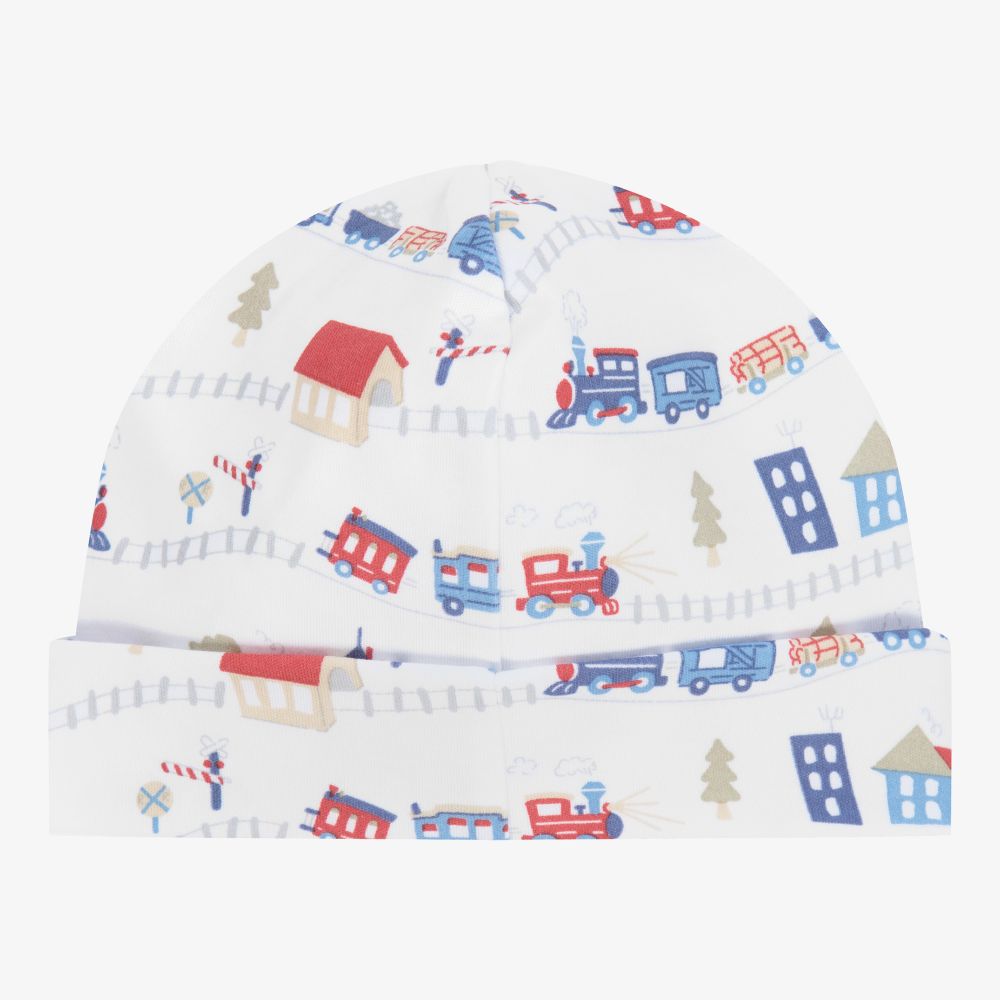 Kissy Kissy-قبعة قطن بيما لون أبيض للمواليد | Childrensalon Outlet