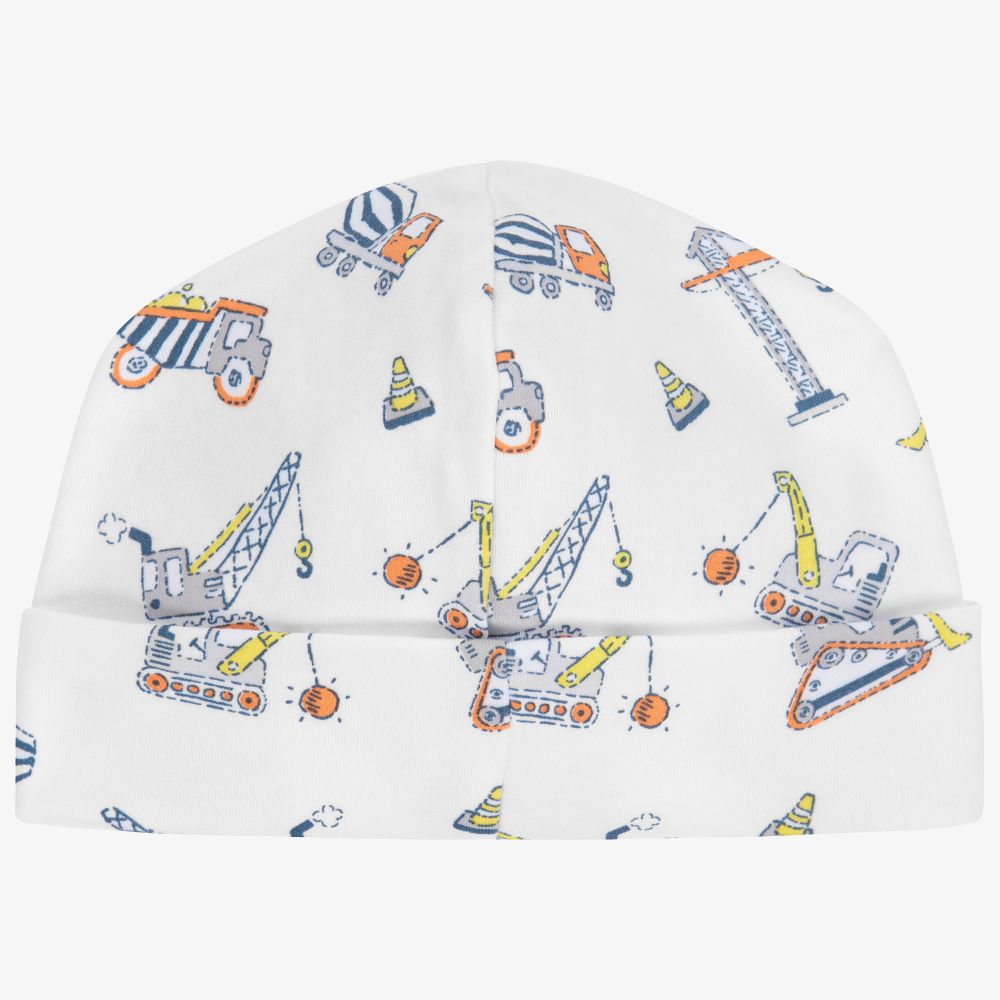 Kissy Kissy-Pima Cotton White Digger Hat | Childrensalon Outlet
