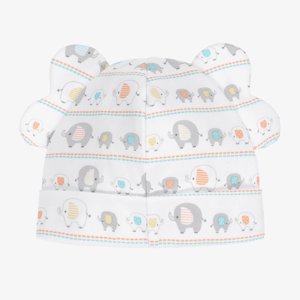 Kissy Kissy-قبعة قطن بيما لون أبيض للأطفال | Childrensalon Outlet