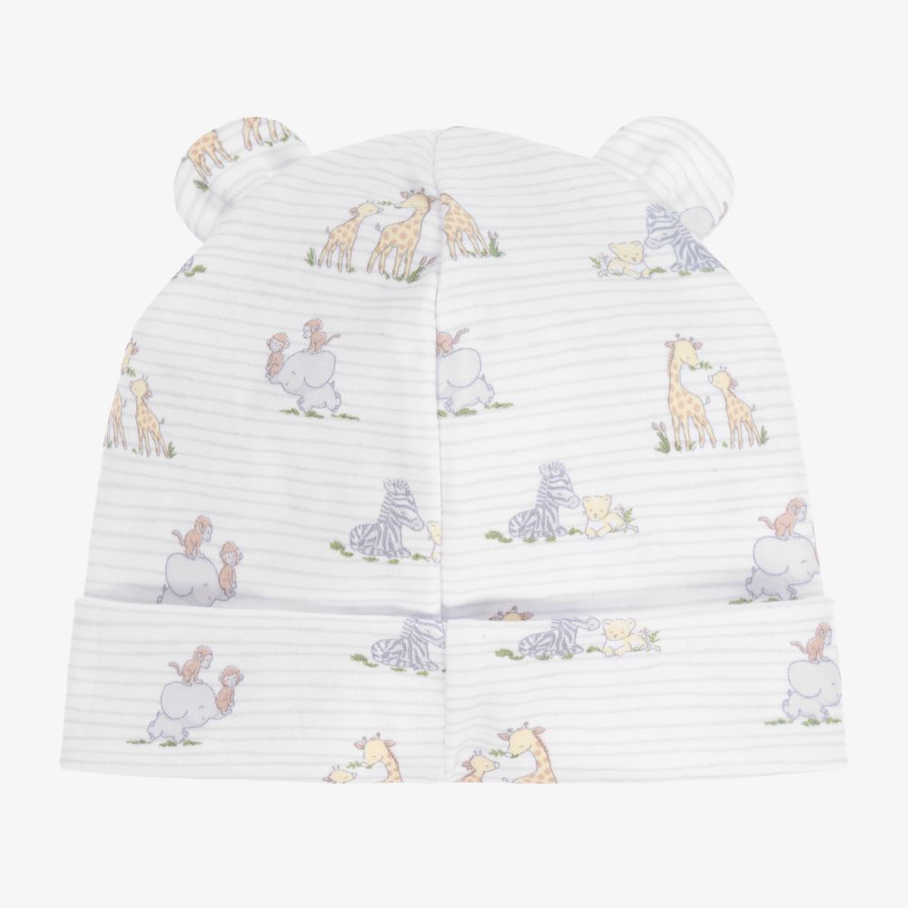 Kissy Kissy-قبعة قطن بيما لون أبيض للأطفال | Childrensalon Outlet