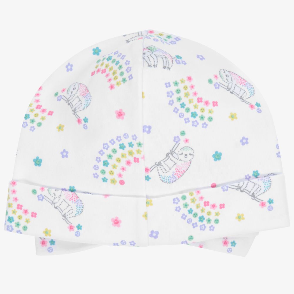 Kissy Kissy-Pima Cotton White Sloth Hat | Childrensalon Outlet