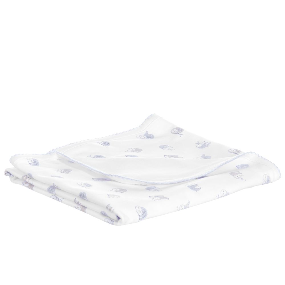 Kissy Kissy-Плед из хлопка пима с ленивцами (74 см) | Childrensalon Outlet